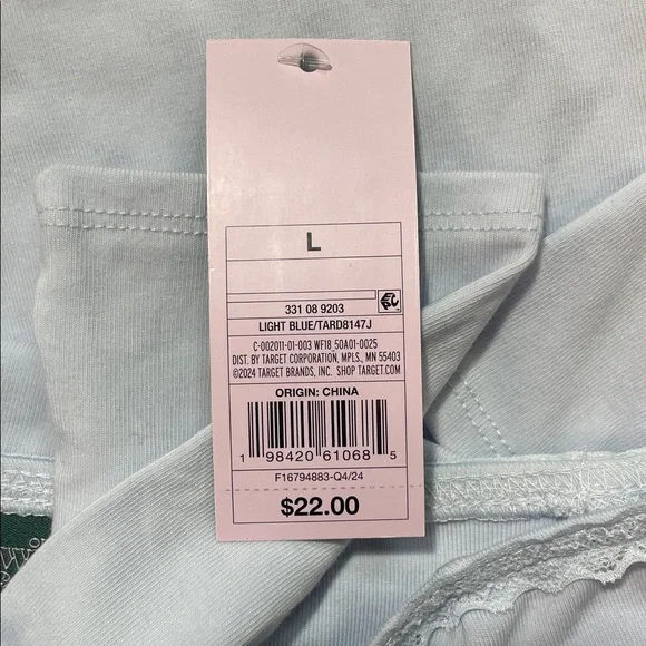 Wild Fable Off-Shoulder Blue Lace Bow Trim Long Sleeve Mini Dress Var Sizes NWT - Picture 10 of 10